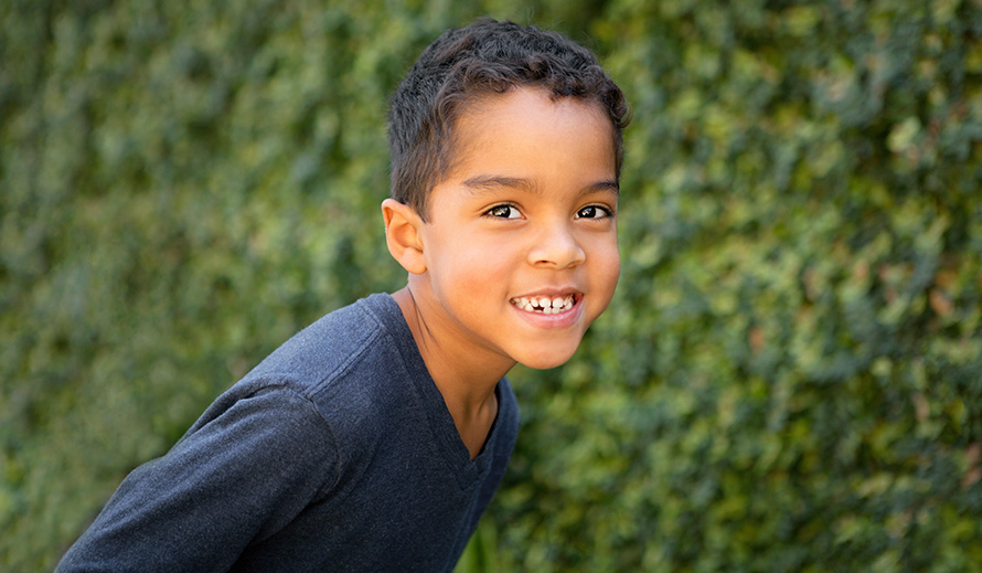 Smiling young boy.