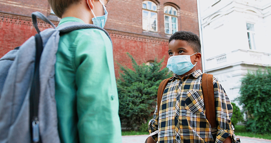 Kids start the process of returning to in-person schooling.