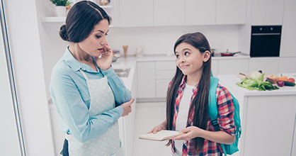 A daughter asks a question of her mother which is hard to answer. 